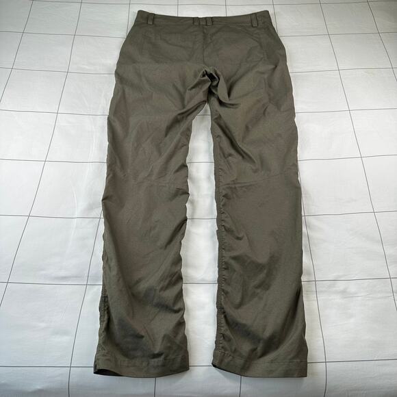 The North Face Pants Womens 10 Regular Green Brown Nylon Hiking Stretch Hiking - Picture 2 of 11